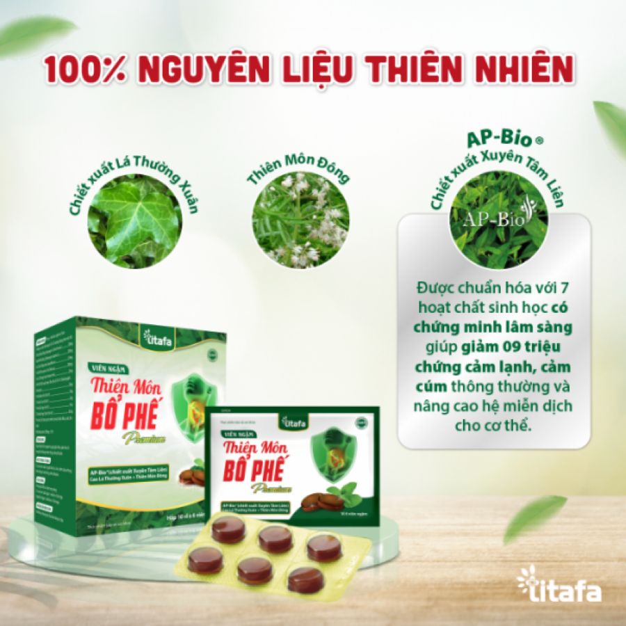 Viên ngậm Thiên Môn Bổ Phế Premium