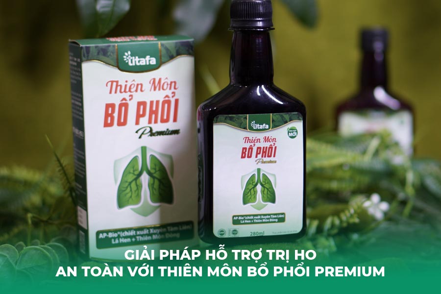 Giải pháp hỗ trợ trị ho an toàn với Thiên Môn Bổ Phổi Premium