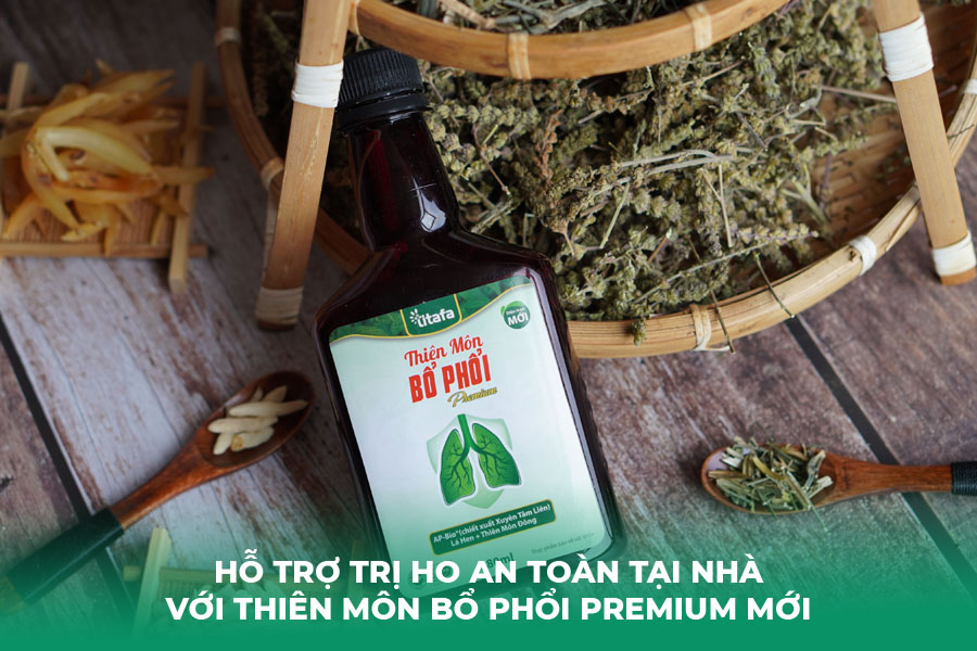 Hỗ trợ trị ho an toàn tại nhà với Thiên Môn Bổ Phổi Premium mới
