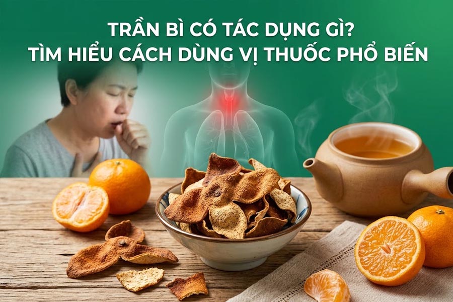 Trần bì có tác dụng gì? Tìm hiểu cách dùng vị thuốc phổ biến
