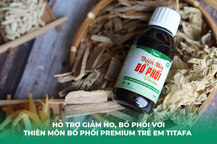 Hỗ Trợ Giảm Ho, Bổ Phổi Với Thiên Môn Bổ Phổi Premium Trẻ Em Titafa 