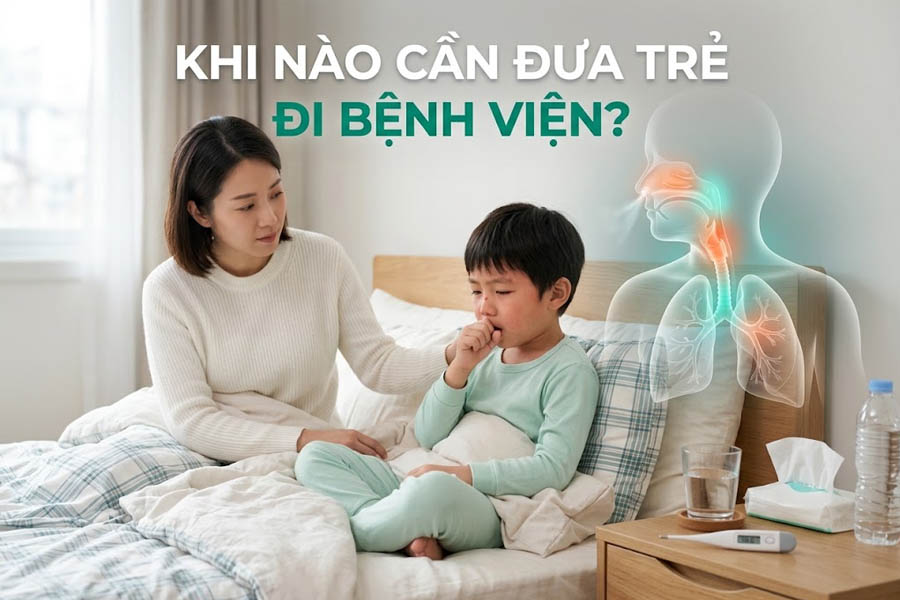 Khi nào cần đưa trẻ đi bệnh viện?