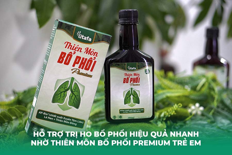 Hỗ Trợ Trị Ho Bổ Phổi Hiệu Quả Nhanh Nhờ Thiên Môn Bổ Phổi Premium Trẻ Em