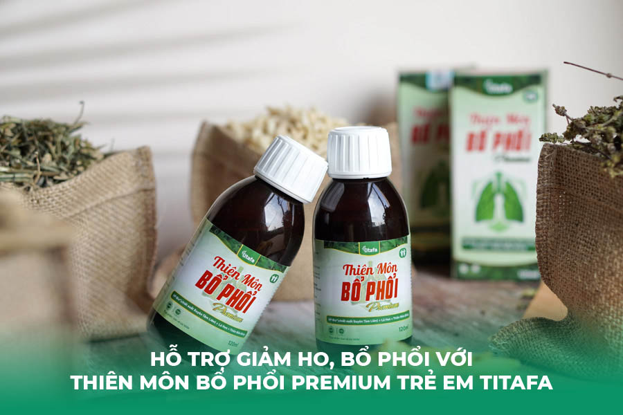 Hỗ Trợ Giảm Ho, Bổ Phổi Với Thiên Môn Bổ Phổi Premium Trẻ Em Titafa