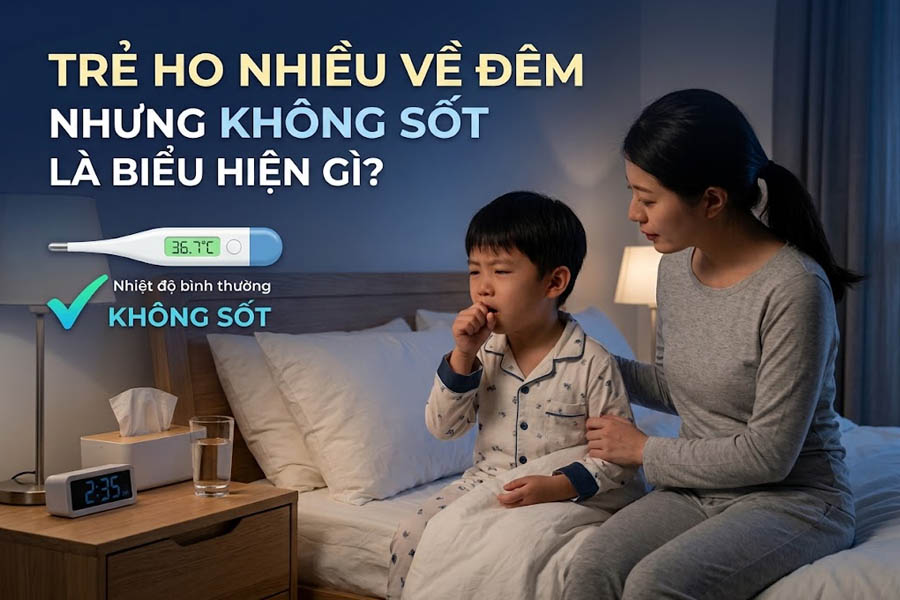 Trẻ Ho Nhiều Về Đêm Nhưng Không Sốt Là Biểu Hiện Gì?