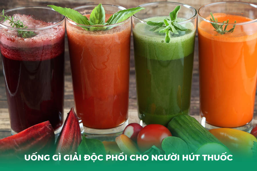 uống gì giải độc phổi cho người hút thuốc