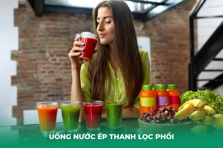 uống nước ép thanh lọc phổi trong 3 ngày