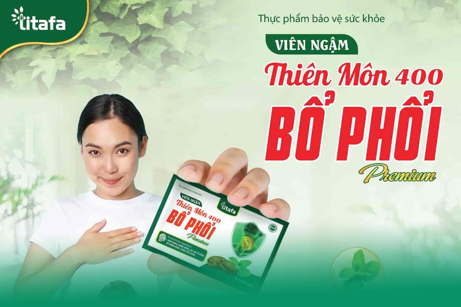 Viên Ngậm Thiên Môn 400 Bổ Phổi Premium