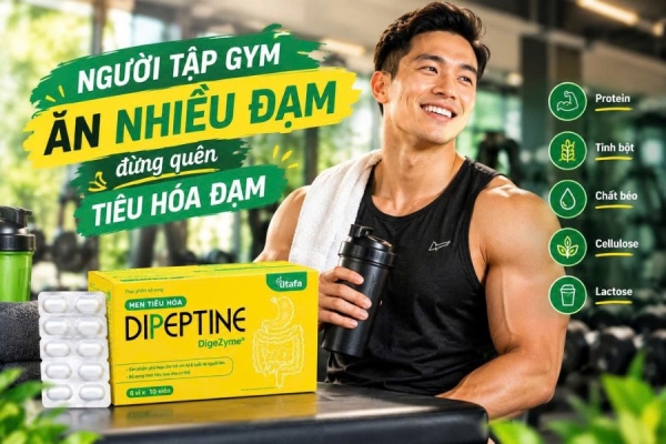 Người tập gym ăn nhiều đạm: Đừng quên hỗ trợ tiêu hóa đạm