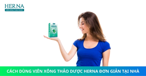 Cách dùng viên xông thảo dược HERNA hương Tràm rất đơn giản và hiệu quả tại nhà