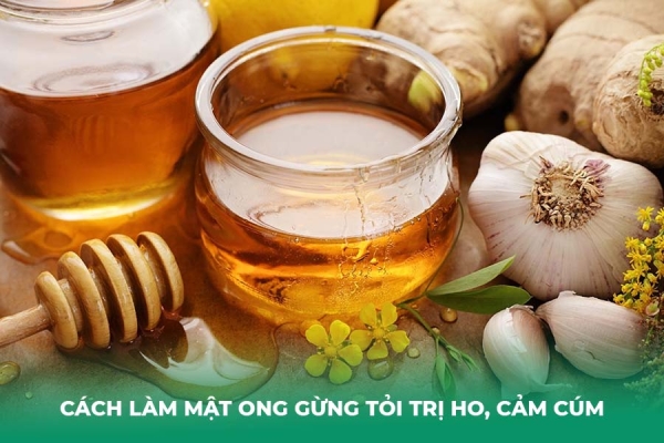 Hướng Dẫn Cách Làm Mật Ong Gừng Tỏi Trị Ho, Cảm Cúm Tại Nhà