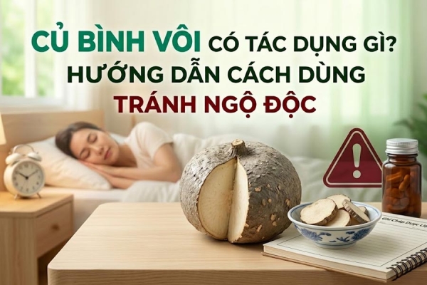 Củ Bình Vôi Có Tác Dụng Gì Hướng Dẫn Cách Dùng Tránh Ngộ Độc