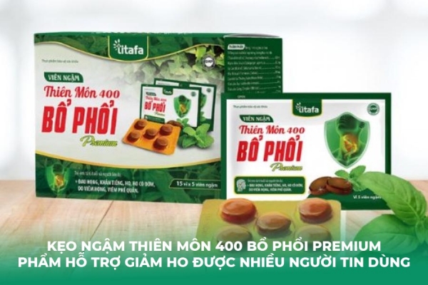 Kẹo ngậm Thiên Môn 400 Bổ Phổi Premium là gì