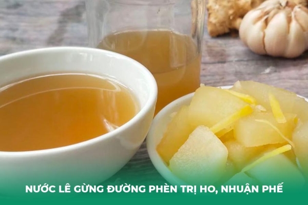 Hướng Dẫn Cách Nấu Nước Lê Gừng Đường Phèn Trị Ho, Nhuận Phế