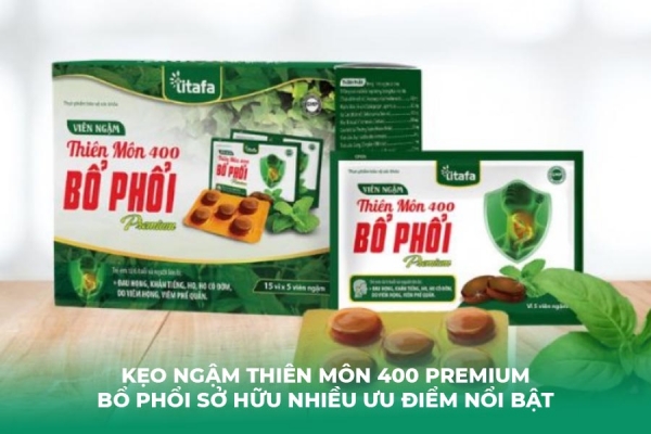 Review Kẹo Ngậm Thiên Môn 400 Premium Bổ Phổi Có Tốt Không