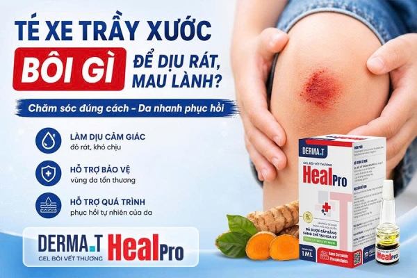 Té xe trầy xước bôi gì để dịu rát, mau lành