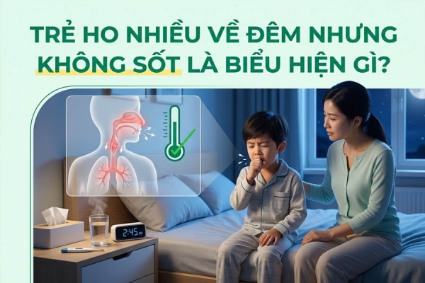 Trẻ Ho Nhiều Về Đêm Nhưng Không Sốt Là Biểu Hiện Gì