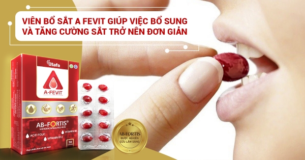 A FEVIT giúp việc bổ sung và tăng cường sắt trở nên đơn giản
