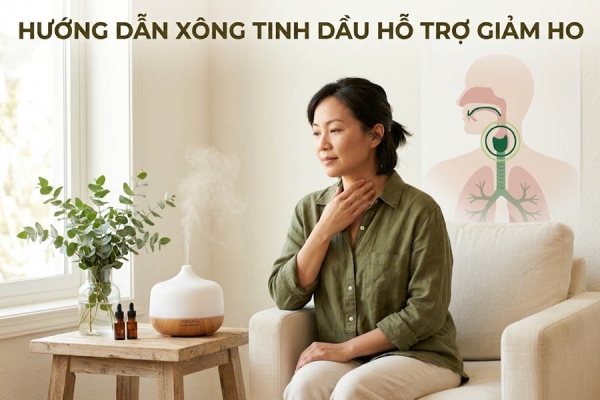 Hướng Dẫn Xông Tinh Dầu Trị Ho An Toàn, Long Đờm Hiệu Quả