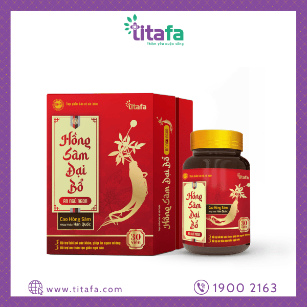 TPBVSK - HỒNG SÂM ĐẠI BỔ ĂN NGỦ NGON