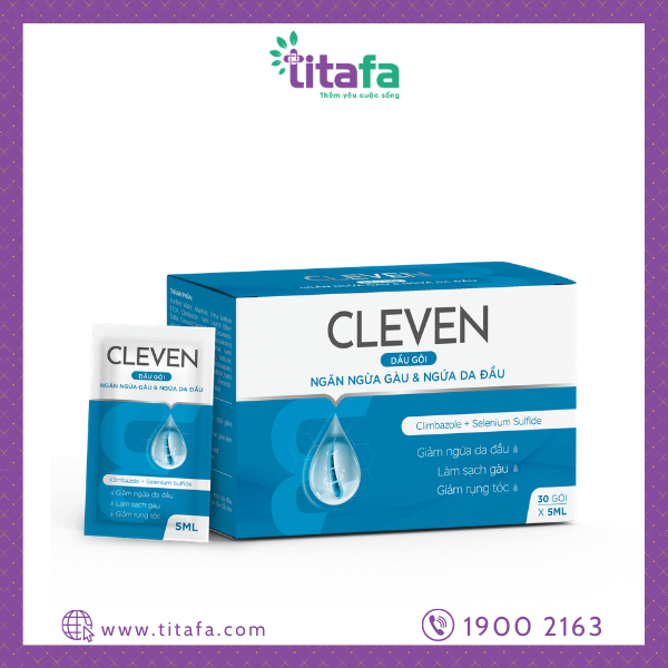 DẦU GỘI NGĂN NGỪA GÀU & NGỨA DA ĐẦU CLEVEN (Tuýp 50g)